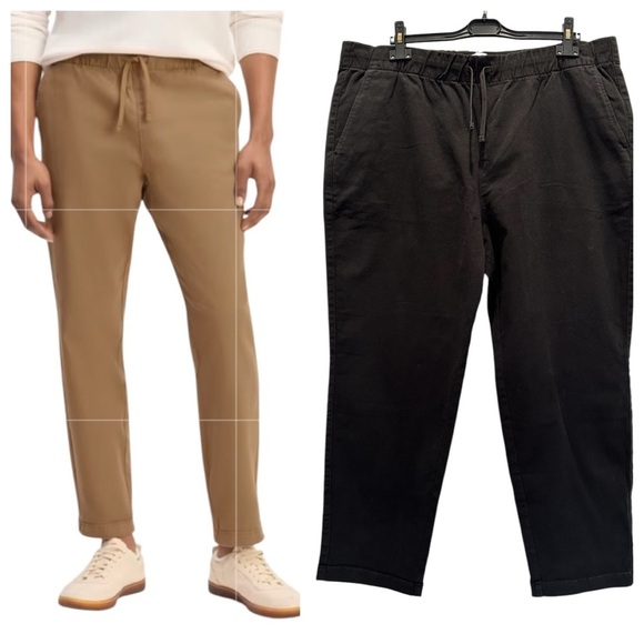 NEW EVERLANE The Easy Pant Pull On Elastic Waist in Black Size XL - Picture 7 of 7